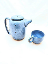 Load image into Gallery viewer, Indigo Speckle Coffee Pot